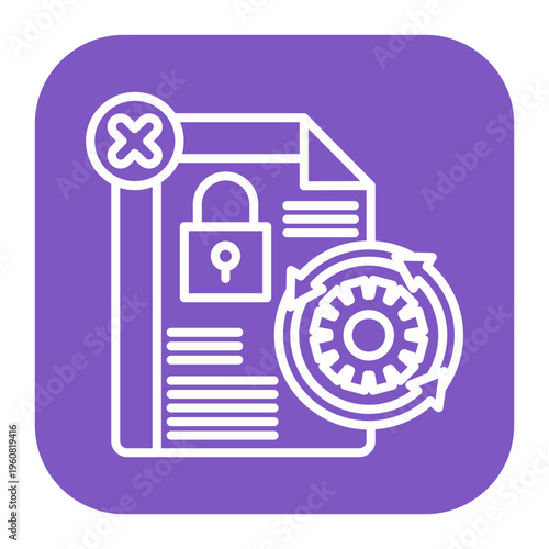 Restriction Of Processing Icon