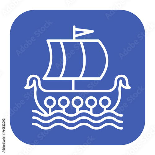Viking Ship Icon