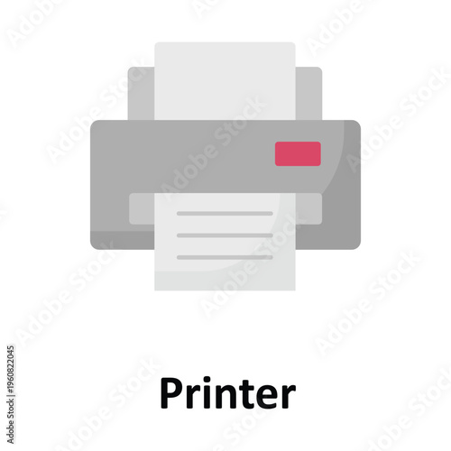 Printer Vector icon which can easily modify or edit
