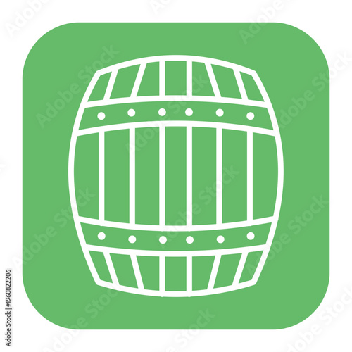 Wood Barrel Icon