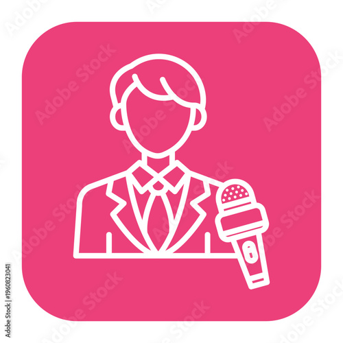 Journalist Male Icon