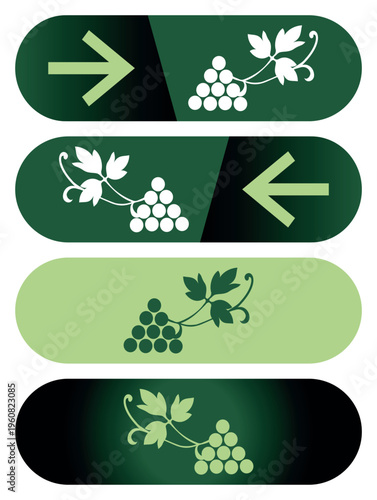 Four labels and stickers collection