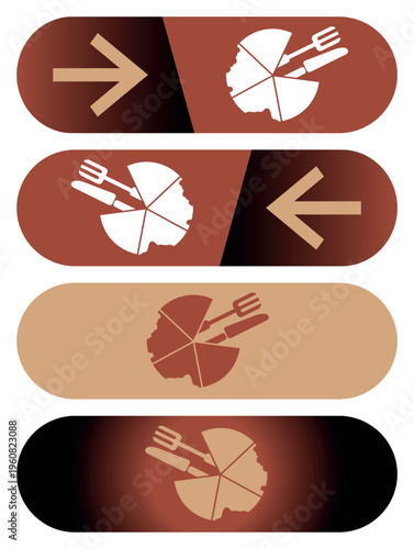 Four labels and stickers collection