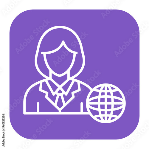 Network Specialist Female Icon