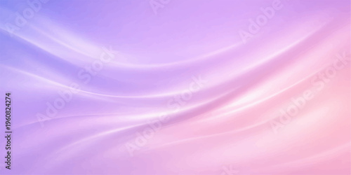 Abstract pink and purple silk fabric background with smooth flowing waves and soft texture design