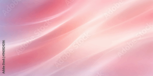 Abstract pink silk and satin fabric background with smooth flowing waves and soft texture design