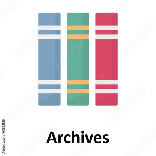 Archives Vector icon which can easily modify or edit
