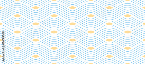 幾何学 抽象 波 水 パターン レトロ 背景