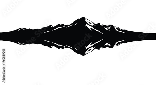 silhouette of a mountain