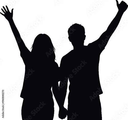 Two cats cheerfully toasting with wine glasses and a wine bottle nearby