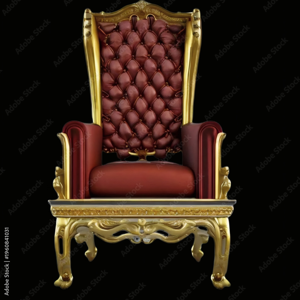 Fototapeta premium vintage red THRONE