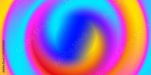 Vector trendy abstract creative minimalist print and composition with bright gradient colors and copy space for text - horizontal banner, design template for posters and banners