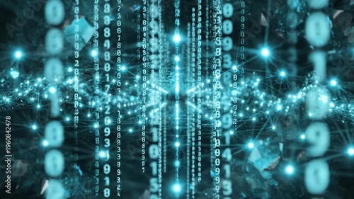 Digital Data Flow: Abstract Visualization of Binary Code