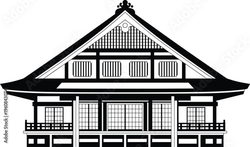 Japanese temple illustration, shrine vector, architecture clipart, cultural design, heritage motif, traditional icon, historic symbol, artistic graphic, concept art