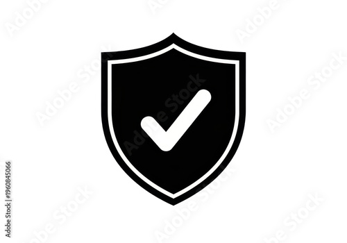 Free Download Shield icon with check mark symbol isolated on transparent background - GFXLoad
