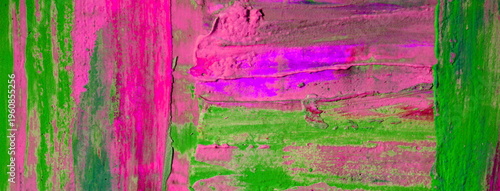 abstract  background with pnk and green paint