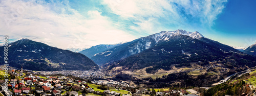landeck austria and the upper inn river valley panorama