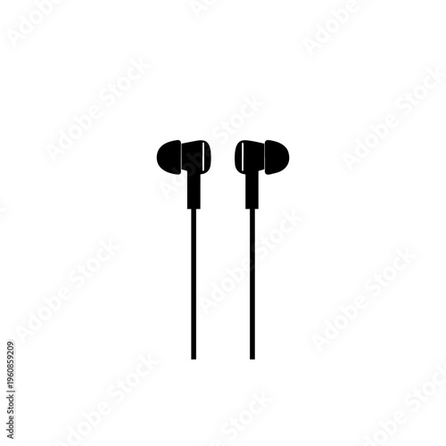 Wireless Earbuds Vector Illustration – Stylish Bluetooth Earphones Flat Design