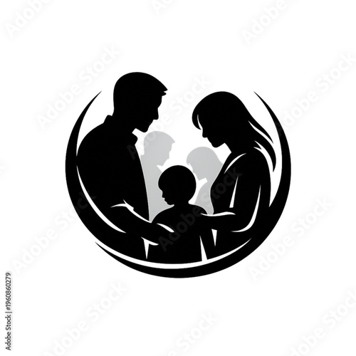 Family Logo Silhouette, care of Love
