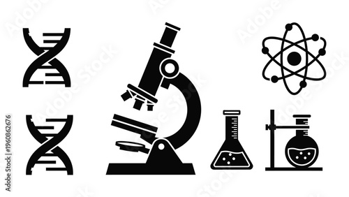 Science Symbols: Explore a comprehensive collection of science symbols, perfect for illustrating scientific concepts.