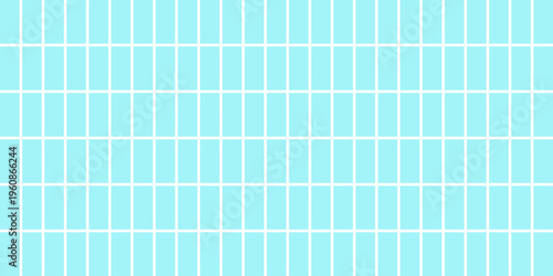 Blue pool tile simple mosaic pattern with small rectangular grid background