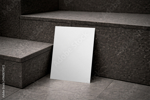 Blank Concrete Focus Poster Scene