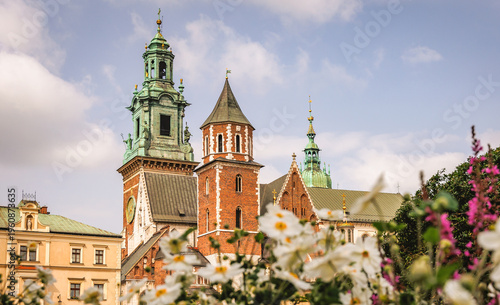 Wawel Cathedral and Vicars house in Wawel Royal Castle in Krakow, Lesser Poland Voivodeship of Poland
