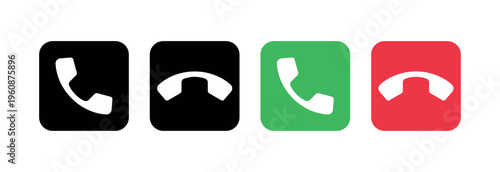 Digital Call Accept and Reject UI Elements