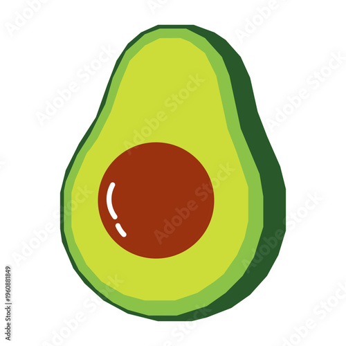 vector illustration of avocado