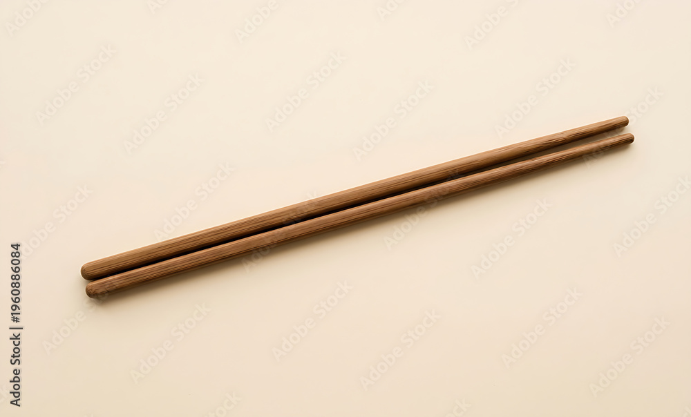 Obraz premium illustration of wooden chopsticks 
