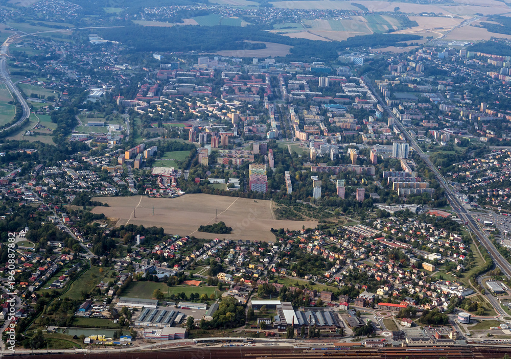 Fototapeta premium Svinov borough and municipal part of Ostrava city, Czech Republic