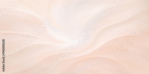 Luxurious pink silk and satin fabric background featuring soft flowing waves and shiny liquid swirls of gold light on a curved textile material design