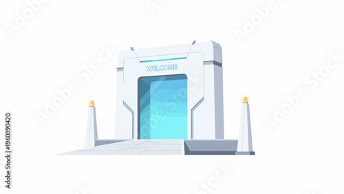 Airport Security Scanner Machine.