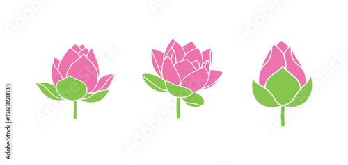 Icons that symbolize the lotus blossom

