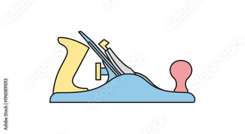Handheld woodworking plane tool equipment.