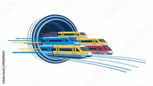 High Speed Train Motion Blur.