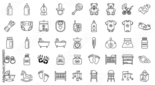 Baby items and nursery furniture.