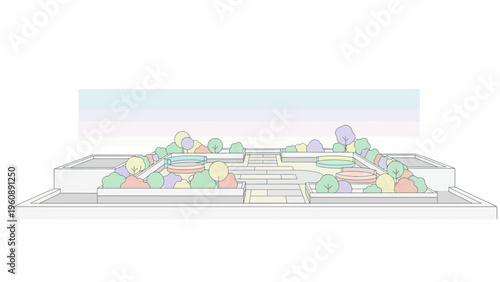 Modern Building Architecture Design.