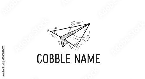 A simple paper airplane icon design.