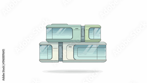 Stack of old computer monitors.