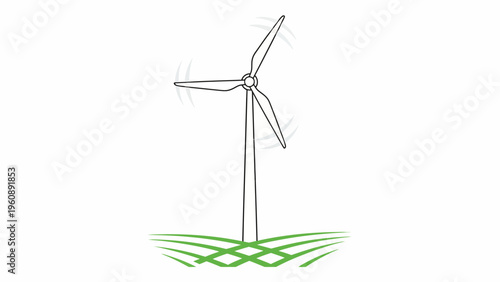 Wind Turbine Renewable Energy Source.