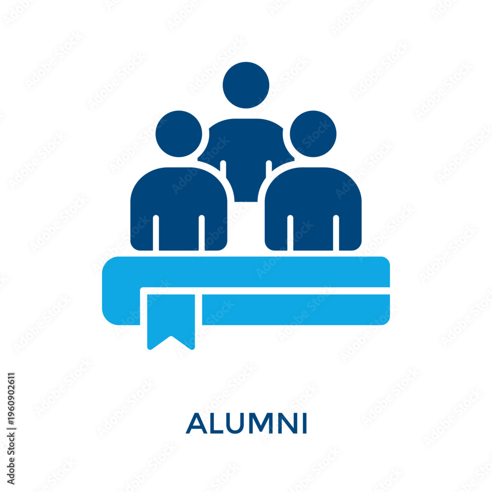 Obraz premium Alumni Icon Dual Tone Style. Vector Illustration For Graphic Design