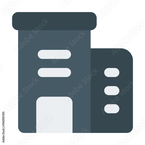 Office Building Flat Icon Vector, Colorful Building and Architecture Symbol for City, Real Estate and Construction Concept