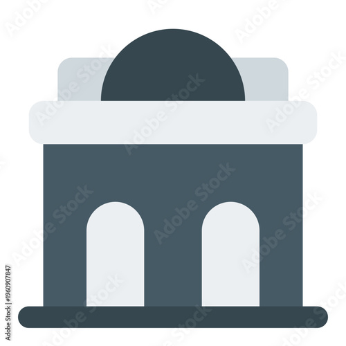 Government Building Flat Icon Vector, Colorful Building and Architecture Symbol for City, Real Estate and Construction Concept