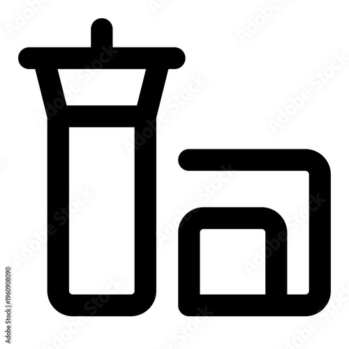 Airport Line Icon Vector, Modern Outline Building and Architecture Symbol for City, Real Estate and Construction Concept