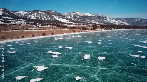 Flight to the frozen lake