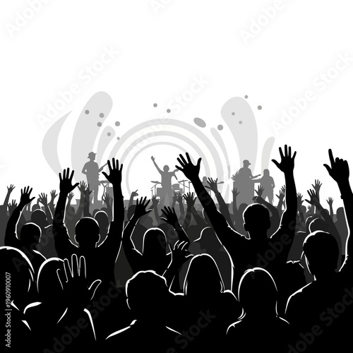 People at a music festival event.