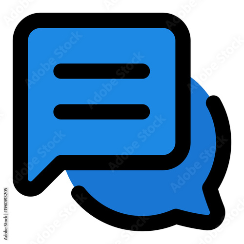 Dialog Filled Line Icon Vector, Bold Outline Ecommerce and Shopping Symbol for Online Store and Marketplace Concept