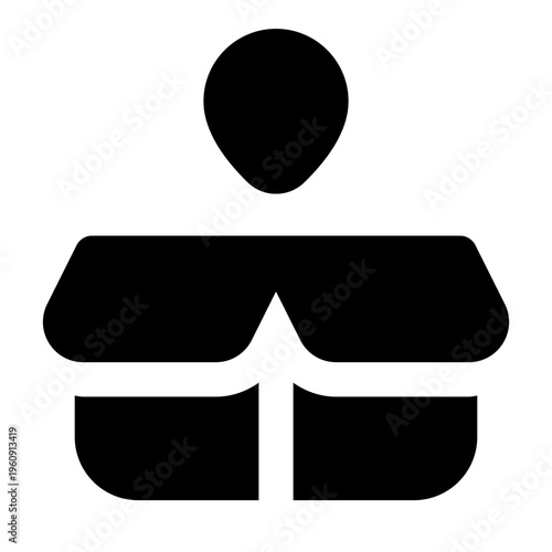 Placeholder Glyph Icon Vector, Solid Ecommerce and Shopping Symbol for Online Store and Marketplace Concept