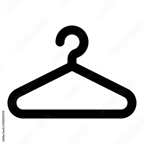 Hanger Glyph Icon Vector, Solid Ecommerce and Shopping Symbol for Online Store and Marketplace Concept